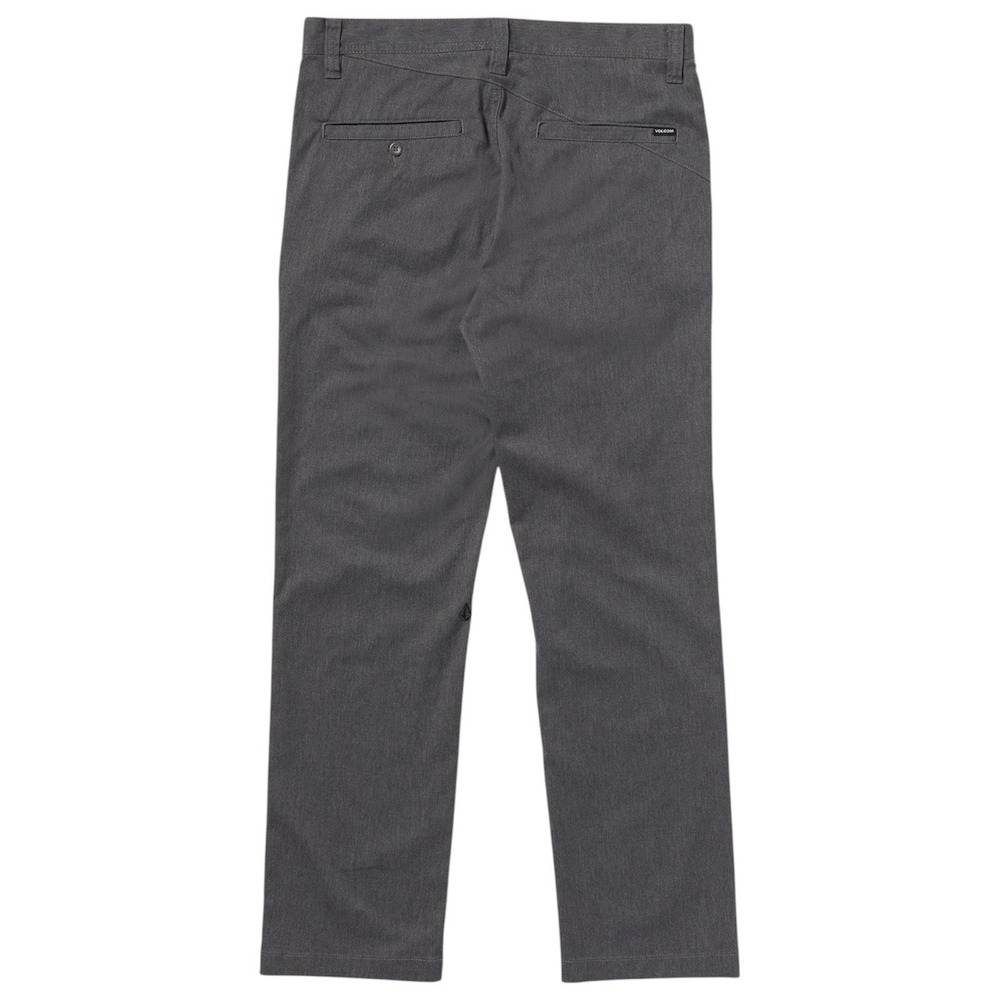 Volcom Frickin Modern Fit Chino Pants Mens 32 Charcoal Heather Grey Skate Slacks - Picture 2 of 4